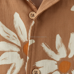 Chemise à col cubain pour homme, à manches courtes, à motifs floraux, respirante, sur mesure, OEM, vente en gros - Product Image 5