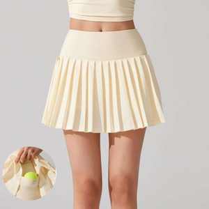 Shorts-jupe en coton personnalisés avec logo, vêtements de sport pour la gym, la course et l'entraînement, pantalon-jupe de sport pour femmes, jupes pour filles, haute qualité OEM - Product Image 3