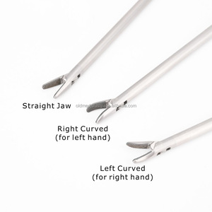 Instrumentos Quirúrgicos Laparoscópicos Reutilizables de Acero, Portaagujas Manual Tipo Pistola con Mandíbula Recta/Curva - Product Image 2