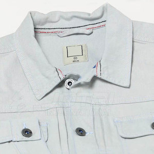 Classic <b>Jeans</b> Winter <b>Jacket</b> for <b>Men</b> Casual Outerwear Warm Comfortable Front Logo 100% Cotton - Product Image 6