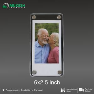 6x2.5 Inch Durable Polaroid Fridge Style <b>Acrylic</b> Magnetic UV Printed <b>Photo</b> <b>Frame</b> with Customizable Design - Product Image 3
