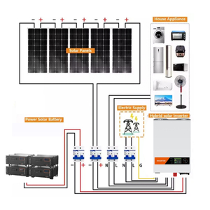 Kit de panneaux solaires 10000w, générateur d'énergie 5KW hors réseau, systèmes d'énergie solaire domestique 10kw pour particuliers - Product Image 5