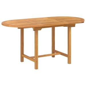 Juego de Comedor de Jardín de 5 Piezas en Madera de Teca Sólida Marrón - Product Image 6