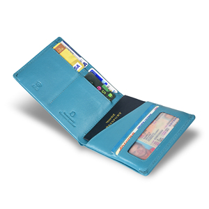 Premium Ocean Genuine Leather <b>Men</b> <b>RFID</b> Guard Bifold <b>Wallet</b> Chain Detail Waterproof Card Holder Handcrafted Everyday <b>Wallet</b> - Product Image 4