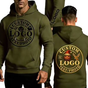 Customizable Logo Hoodies Sweatshirts Men Women Stylish Cool Comfortable Oversized Fleece Eco-Friendly Long Sleeves Pullover - Product Image 1