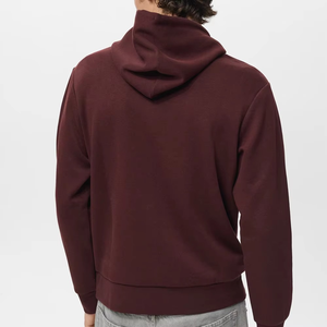 Sudadera con Capucha Color Granate Premium para Hombre, Suave, Gruesa, 100% Algodón, Estilo Casual Urbano, Ecológica, Impermeable, Cálida para Invierno - Product Image 2