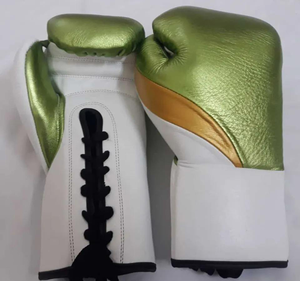 Best Quality Professional Boxing Competition Gloves PU Leather Lace-Up Breathable <b>White</b> <b>Blue</b> <b>Red</b> Adult Training Gear - Product Image 5