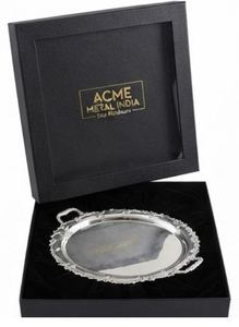 Plateau de service en argent de qualité supérieure avec un design classique, parfait pour les dîners élégants au restaurant et les plateaux de service pour les mariages et les hôtels - Product Image 5