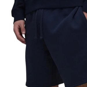 <b>Mens</b> <b>Fleece</b> Sweat <b>Shorts</b> Elastic Waist Drawstring Side Pockets Relaxed Fit Open Hem Custom Wholesale OEM Manufacturer SupplierB - Product Image 6