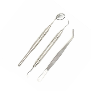 Kit d'examen dentaire 4R4L de Colombie, 4 pièces, instruments de diagnostic dentaire en acier inoxydable avec poignées anatomiques – Vente chaude - Product Image 2