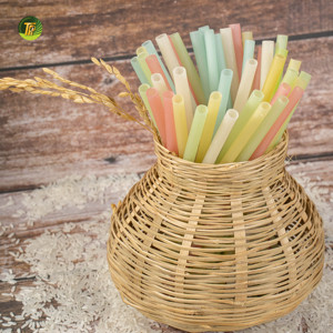 Pailles à boire jetables écologiques sans plastique en paille de riz vietnamienne pour hôtels, restaurants, cocktails, fêtes et bars - Product Image 2