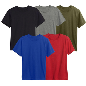 เสื้อยืดคอกลมสีพื้นแขนสั้นผู้ชาย ราคาดีที่สุด ระบายอากาศได้ดี มีไซส์ใหญ่พิเศษ - Product Image 3