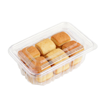 Nieuw Binnen Grote Huisdier Plastic Doos Biologisch Afbreekbare Wegwerp Verpakking Blister Clam Shell Voor Fruit Groente Voedsel Container