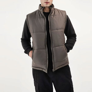 Warm Sleeveless Puffer Vest Men Quilted Lightweight Outdoor Winter Custom Insulated Padded <b>Jacket</b> - Product Image 6