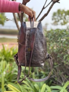 Mochila de estilo occidental de piel de vaca auténtica, mochilas escolares impermeables multiusos Unisex, producto a granel al por mayor de moda - Product Image 3