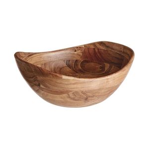 Bol de service vintage en bois de style américain, fait main, durable, vaisselle, saladier, ustensiles de table, meilleur prix - Product Image 2