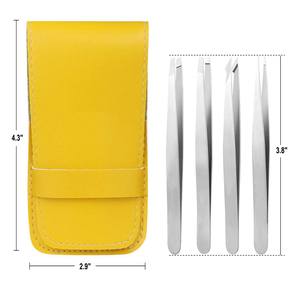 Juego de Pinzas de Belleza Profesionales para Dar Forma a las Cejas, Depilación Facial y Cuidado Personal, Juego de Pinzas de Acero Inoxidable para Cejas - Product Image 1