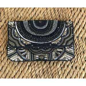 Bolso Tote Tradicional Hecho a Mano en India con Cuentas de Vidrio y Asa de Baguette, Accesorio de Moda Diaria de Lujo Informal y Duradero, Promocional - Product Image 6