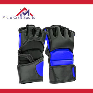 Guantes Profesionales de MMA y Boxeo de Cuero PU con Logotipo Personalizado, Cierre de Seguridad, Antideslizantes, Correa de Muñeca Ajustable, Hechos en Pakistán - Product Image 4