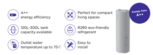 <span class=keywords><strong>Chauffe</strong></span>-<span class=keywords><strong>eau</strong></span> à pompe à chaleur Sunrain EU CE ERP certifié série YT, réfrigérant R290, 200-300L, tout-en-un, efficacité énergétique A++ - Product Image 4