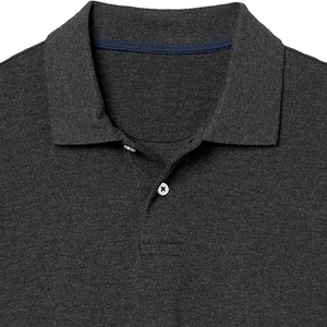 Wholesale High Quality <b>Button</b> Closure Breathable Casual Polo <b>Shirts</b> with Custom Logo Front <b>Half</b> Sleeve for Men - Product Image 5