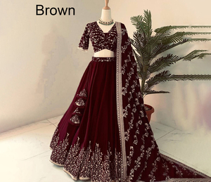 Lehenga Choli de Diseñador para Novias, Vestidos de Fiesta para Niñas, Vestidos de Boda a Bajo Precio, Lehenga Choli Indio con Dupatta 2026 para Mujeres - Product Image 1