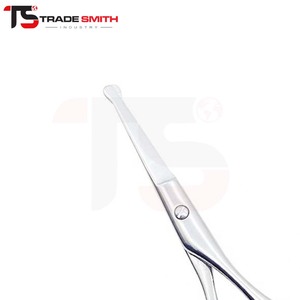 Ciseaux à barbe et à moustache TSI en acier inoxydable, outil de toilettage de précision pour barbier professionnel, coupe et coiffage des poils du visage - Product Image 4