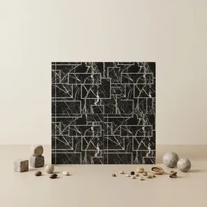 Carreaux muraux en céramique de la série Velvet moderne 600x1200mm, revêtement décoratif émaillé pour bureaux et résidences de luxe - Product Image 2