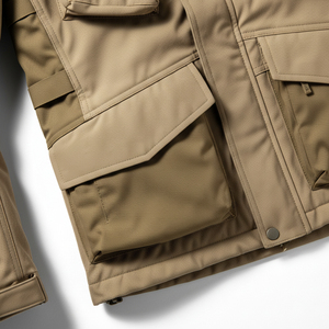 Chaqueta de Caza de Tela Silenciosa Premium, Impermeable y Transpirable, con Camuflaje, para Caza con Arco, Rastreo y Opciones de Alta Visibilidad y Seguridad - Product Image 5