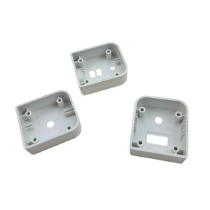 OEM ABS/PC White <b>Plastic</b> Housing Shell | Custom Injection Molding Electronic Component <b>Enclosure</b> with Cutouts - Product Image 4