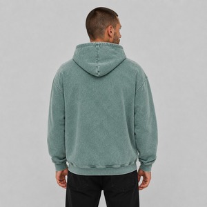 Sudadera con Capucha de Alta Calidad con Lavado Ácido Personalizado para Hombre, 100% Algodón, Estilo Urbano, Talla Grande y Antiencogimiento, Precio Razonable - Product Image 6