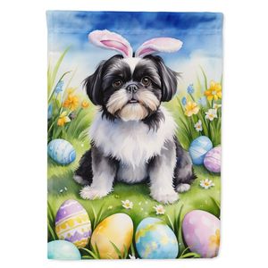 Shih Tzu Pascua huevo caza jardín bandera Multicolor buzón decorativo patio Banner para Patio ilustraciones para patio y césped signo - Product Image 1