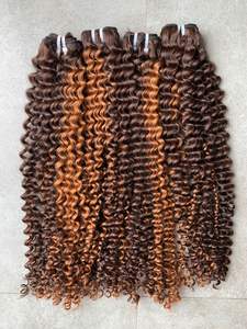 Cheveux Remy 100% non traités d'Asie du Sud-Est, style ondulé crépu vietnamien, double trame, longueur étirée de 8 à 26 pouces - Product Image 4