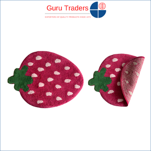 Tapis de bain antidérapant en coton 100% de qualité supérieure, avec support thermocollé, vendu par un fournisseur indien renommé auprès des grossistes authentiques. - Product Image 3