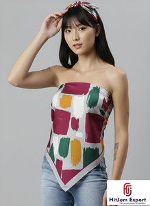 Foulards carrés légers et personnalisables, parfaits pour les promotions, les accessoires de mode et les cadeaux d'entreprise. - Product Image 2