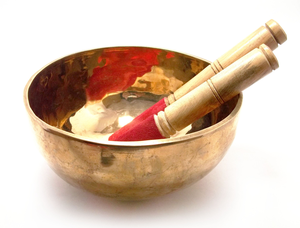 Bol chantant rond en laiton plaqué or poli pour la prière, le bouddhisme, le yoga, la méditation, la relaxation, la décoration intérieure et la pratique spirituelle - Product Image 3