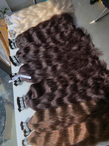 Extensiones de Cabello Humano Vietnamita 100g Color Claro 60cm de Largo Súper Doble Trama Paquetes a Granel Proveedores de Vietnam - Product Image 6