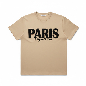 เสื้อยืดพิมพ์ลายโฟมพัฟฟ์หนานุ่มสำหรับผู้ชาย พิมพ์โลโก้ตามสั่ง ขายส่ง เสื้อยืดเปล่า 100% ผ้าฝ้าย เสื้อยืดสตรีทแวร์ลายกราฟิกพิมพ์โฟม - Product Image 1