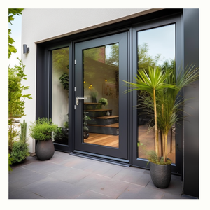 USA Standard Aluminium Glass Casement Doors Interior <b>Frame</b> <b>Swing</b> Glazing Entry <b>for</b> Exterior Bedrooms Apartments Supermarkets - Product Image 6