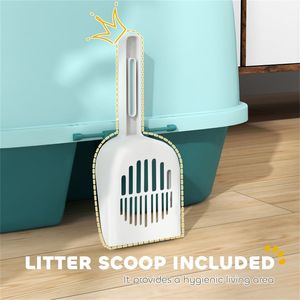Lettiera per Gatti Smart XL con Pulizia Automatica e Ampio Spazio Interno - Sabbia e Plastica Facili da Pulire e Design Carino per Gattini - Product Image 4