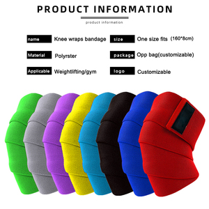 Genouillères de sport épaisses pour basketball et course à pied, avec logo personnalisé, respirantes, légères, réglables, en Spandex et Nylon, pour le soutien en musculation - Product Image 4