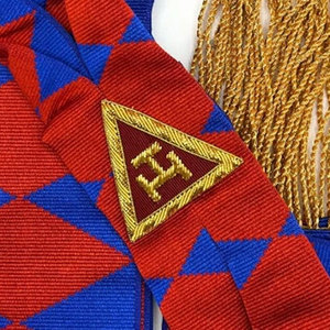 Fajas Masónicas Personalizadas con Costuras Finas, de Uso Formal Tradicional y Duraderas, Fajas Masónicas del Arco Real en Venta - Product Image 5