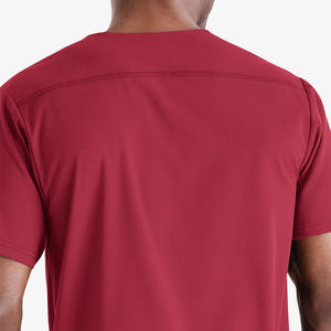 Comfortable Cotton Medical <b>Scrub</b> <b>Top</b> for Men Knitted Fabric Stretchy Hospital Uniforms Nursing Surgical Workwear - Product Image 6