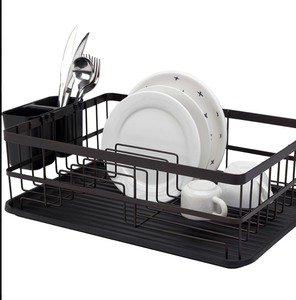 OEM/ODM Vietnam Black Coated <b>Dish</b> Drying <b>Rack</b> Kitchen Countertop Storage Organizer Shelf Stand - Product Image 1