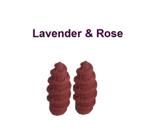Cônes d'encens naturels à refoulement de lavande et de rose Fourniture en gros de la meilleure marque (rose) - Product Image 1