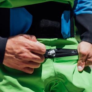 Men's High Visibility Breathable <b>Work</b> <b>Pants</b> Polyester Blue Yellow <b>Black</b> Trim Seamless Fusing No Outdoor Use - Product Image 5