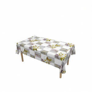 Mantel de Chifón Estampado Floral Premium de 1.4x20M con Técnica de Tejido para Decoraciones Elegantes del Hogar - Product Image 2