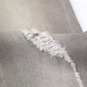 Nouveaux Jeans en Denim pour Hommes et Jeunes, avec Badge, Extensibles, Style Hip-Hop, Côtelés et Empilés, En Vente - Product Image 5