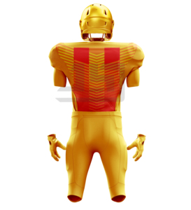Uniforme de football américain personnalisé JAMEZ SPORTS, maillot et pantalon respirants, antibactériens, à séchage rapide, évacuant l'humidité, 100% polyester - Product Image 1