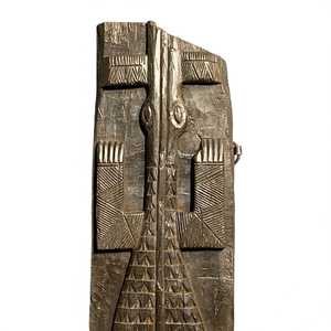 Panel de Pared de Madera Tribal Naga de la India, Tallado a Mano, Decoración Arquitectónica, Estilo Rústico Antiguo, para Interiores de Hotel, Combinable, 1 Contenedor - Product Image 3